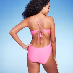 Women's Tie-Front Plunge One Piece Swimsuit - Shade & Shore™ 16 Women's Tie-Front Plunge One Piece Swimsuit - Shade & Shore™ -Shade & Shore GUEST 1adb539d 6d4c 4db1 bcb1 1961ef55bc7c