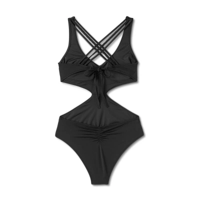 Women's Braided Strap Detail Monokini One Piece Swimsuit - Shade & Shore™ 5 Women's Braided Strap Detail Monokini One Piece Swimsuit - Shade & Shore™ - Image 5
