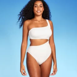 Women's Ribbed One Shoulder Cut Out One Piece Swimsuit - Shade & Shore™ 13 Women's Ribbed One Shoulder Cut Out One Piece Swimsuit - Shade & Shore™ -Shade & Shore GUEST 3f5166ac 3185 4a8c b4f9 05f571542d01