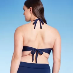 Women's Triangle Bralette Faux Wrap Halter Bikini Top - Shade & Shore™ -Shade & Shore GUEST 8a478d21 d72e 44b9 9013 1d5846dae11d