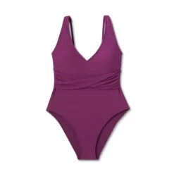Women's Ribbed Plunge Twist-Front One Piece Swimsuit - Shade & Shore™ 11 Women's Ribbed Plunge Twist-Front One Piece Swimsuit - Shade & Shore™ -Shade & Shore GUEST d8022e5a 9220 4ecb 9937 b1f1f9c0eead
