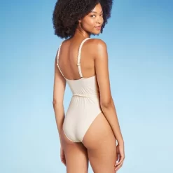 Women's Braid Detail Extra High Leg One Piece Swimsuit - Shade & Shore™ Off-White 6 Women's Braid Detail Extra High Leg One Piece Swimsuit - Shade & Shore™ Off-White -Shade & Shore GUEST f0a7947f 86d4 4921 b738 5b062999b193